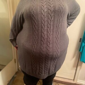 torrid Plus-Size Knit Sweater Dress, Grey, Size 6X